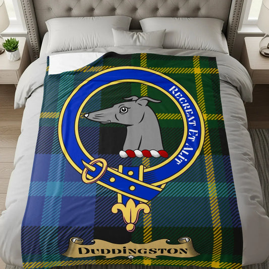 Scottish Clan Duddingston Tartan Bed Blanket product