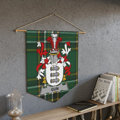 Gun Family Crest Tartan Plaid Wall Hanging product