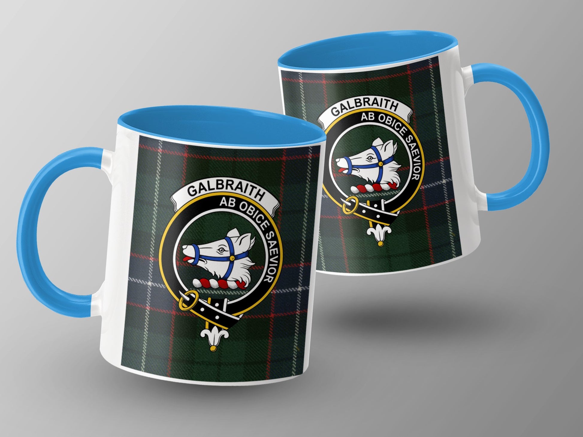 Clan Galbraith Scottish Tartan Crest Mug - Living Stone Gifts