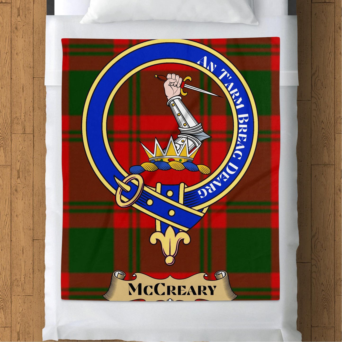 Scottish Clan McCreary Tartan Throw Blanket - Living Stone Gifts