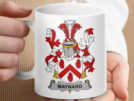 Maynard Surname Irish Family Crest Mug - Celtic Ancestry Gifts