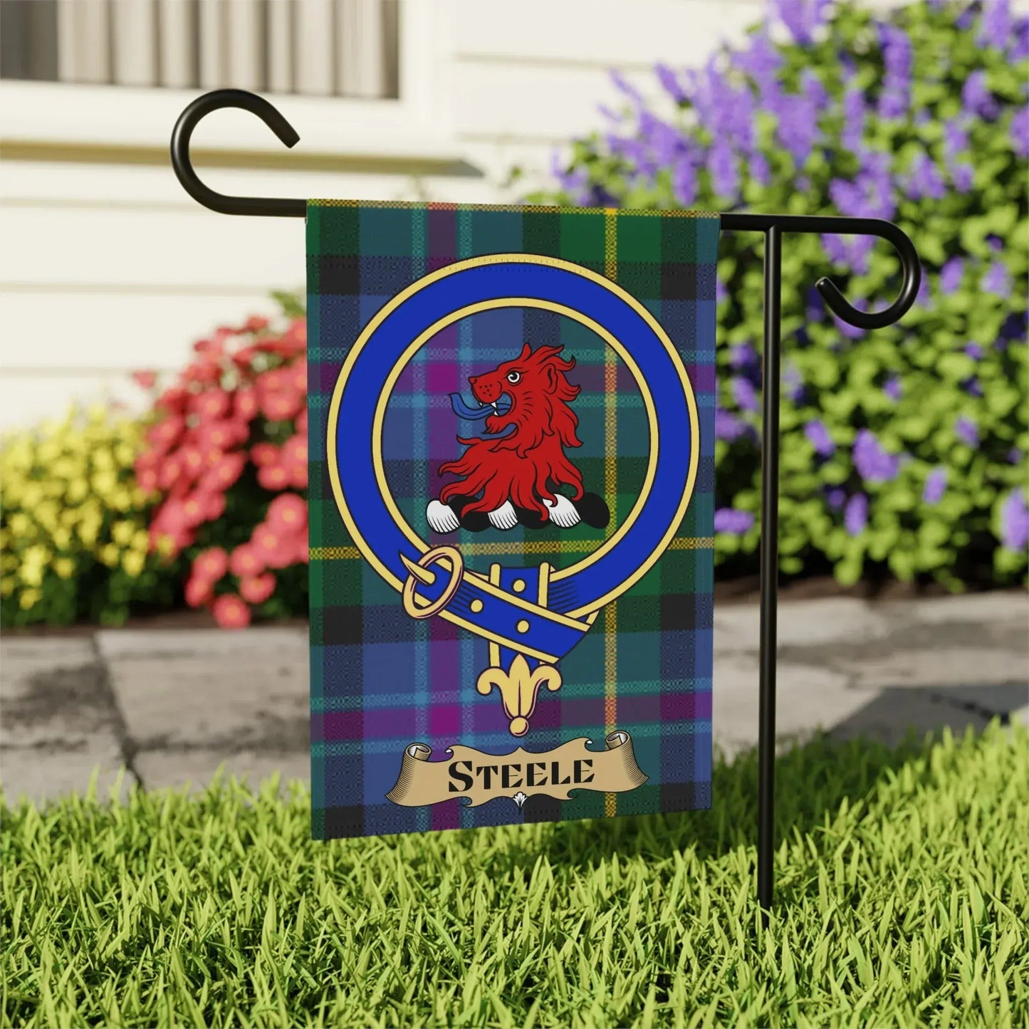 Scottish Clan Steele Garden Flag Vibrant Outdoor Decor Product