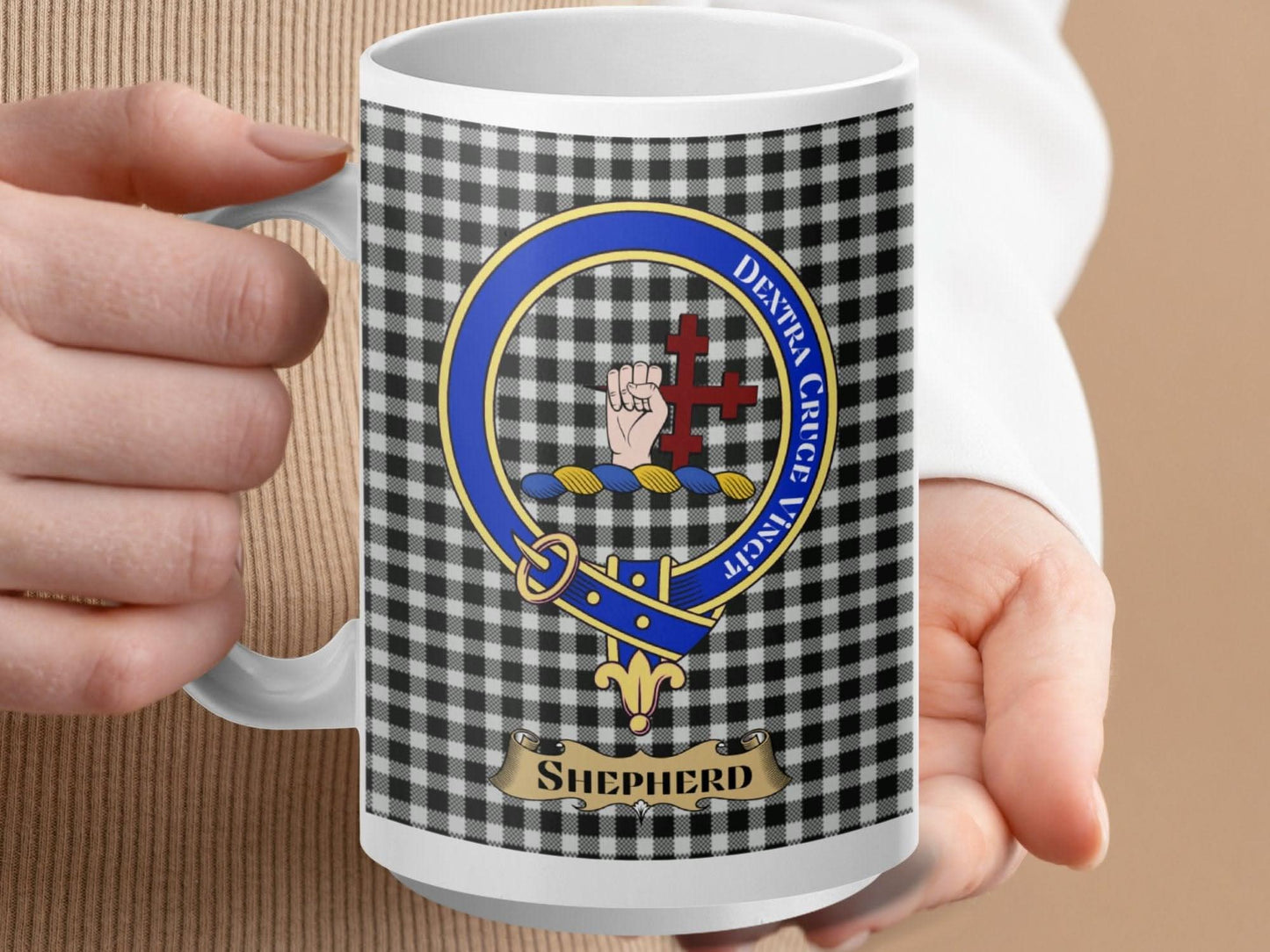 Crest Emblem Pattern Shepherd Mug Product
