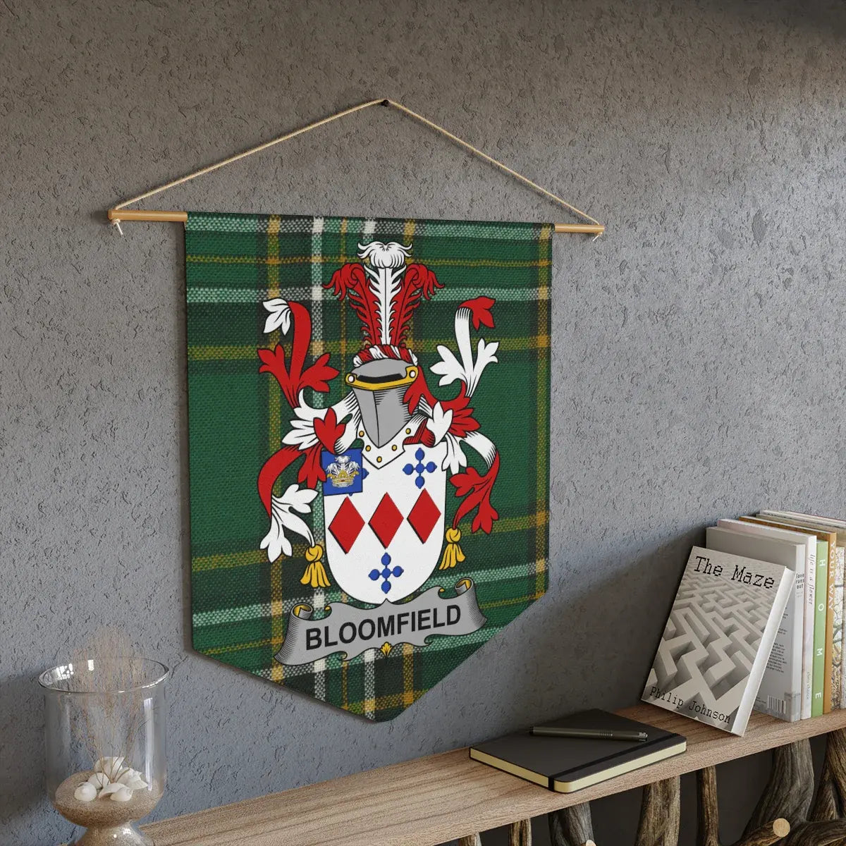 Personalized Bloomfield Tartan Wall Banner Home Decor Product type