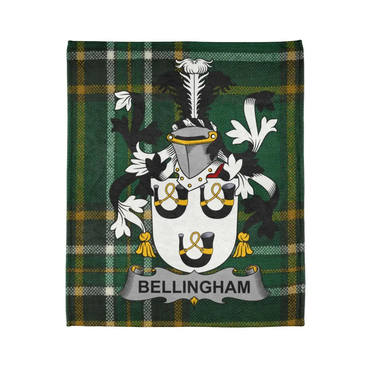 Bellingham Coat of Arms Plaid Design Blanket product