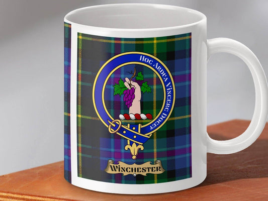 Winchester Clan Crest Plaid Tartan Mug product