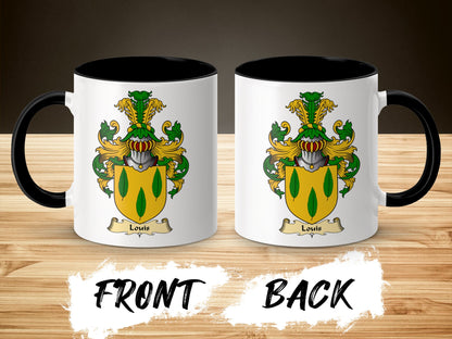 Clan Louis Scottish Coat of Arms Accent Mug - Living Stone Gifts