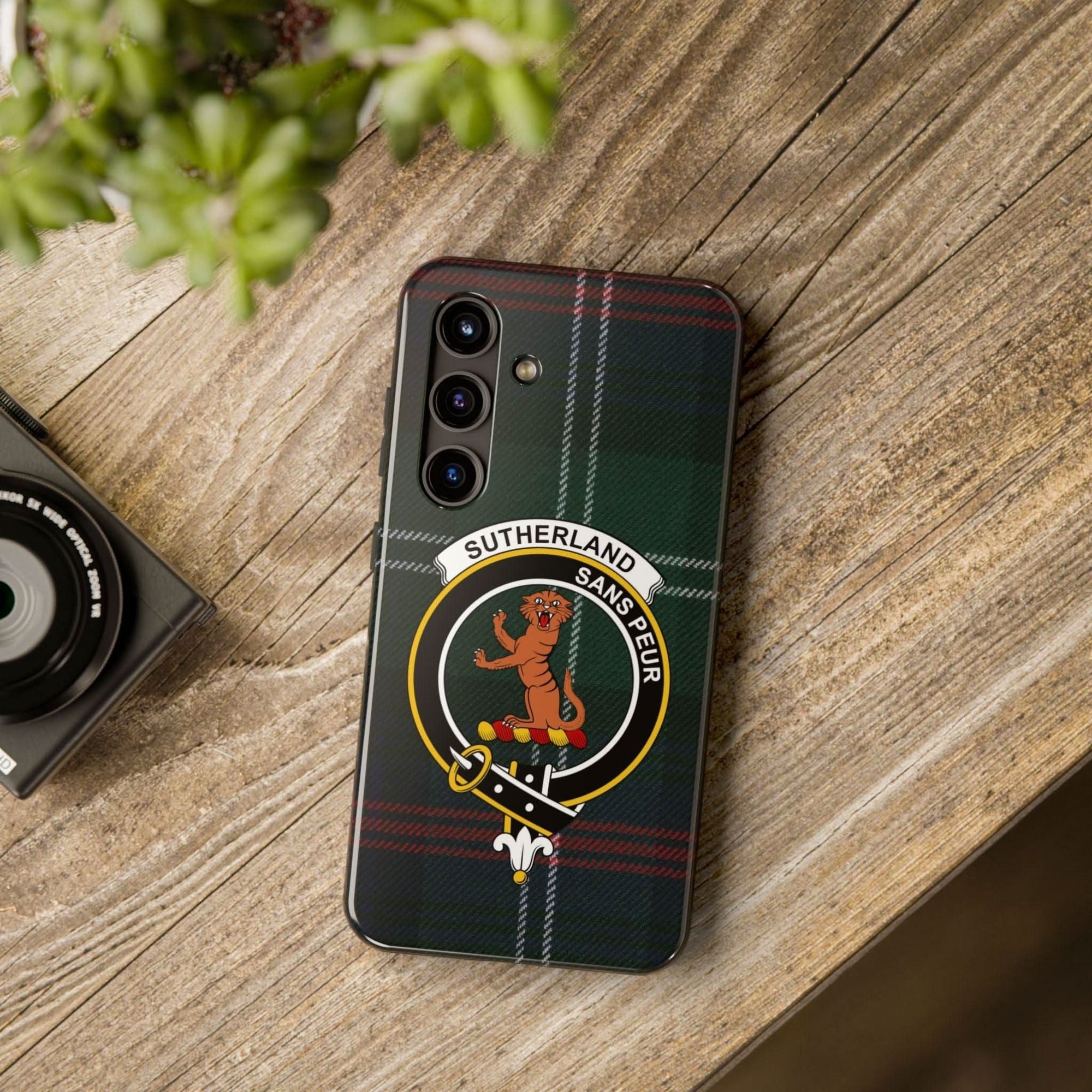 Sutherland Clan Scottish Tartan Cell Phone Case - Celtic Ancestry Gifts