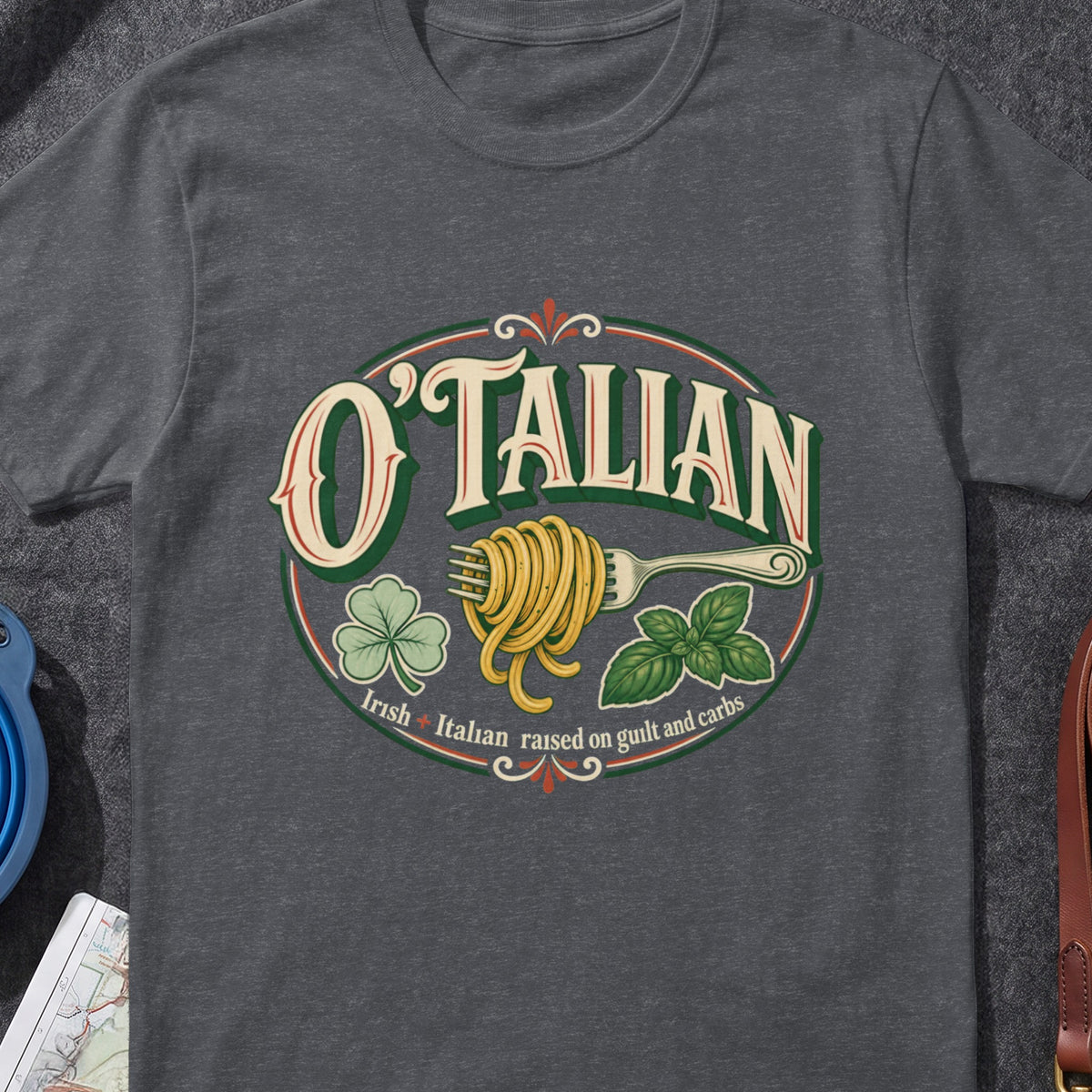 O'Talian Irish Italian Irish T-shirt graphic artwork
