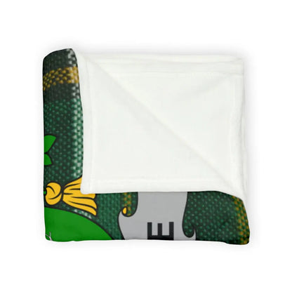 Cozy Green and White Blanket with Unique Design product