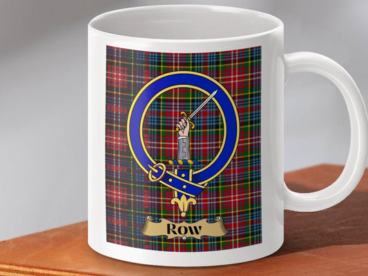 Tartan Patterned Mug with Row Crest Design product