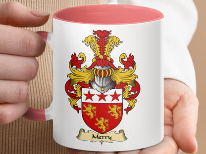 Merry Scottish Clan Coat of Arms Emblem Design Mug - Living Stone Gifts