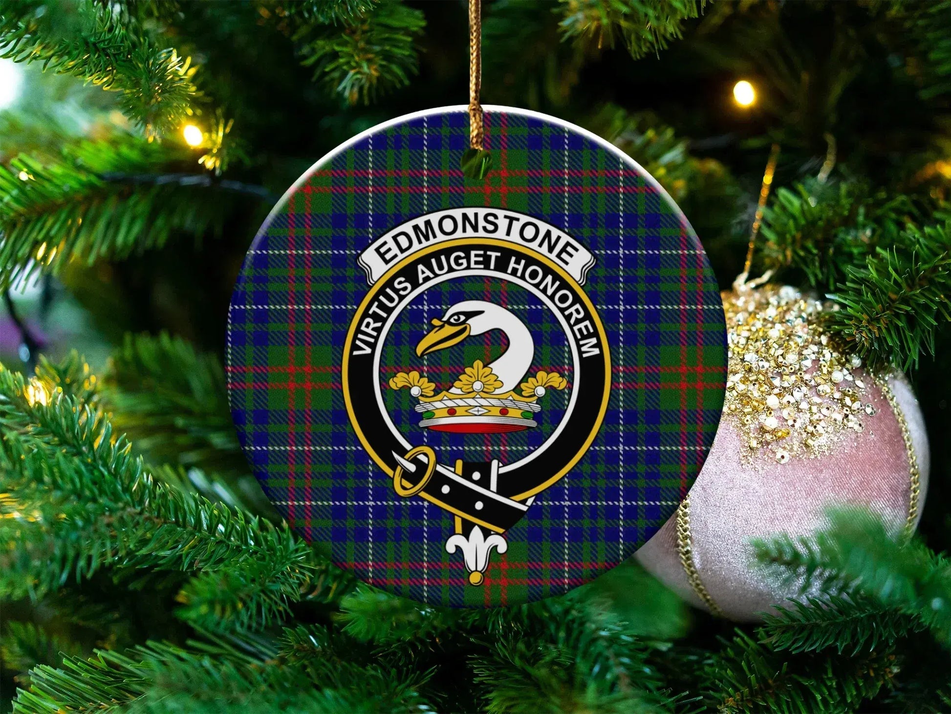 Edmonstone Virtus Auget Honorem Plaid Ornament product