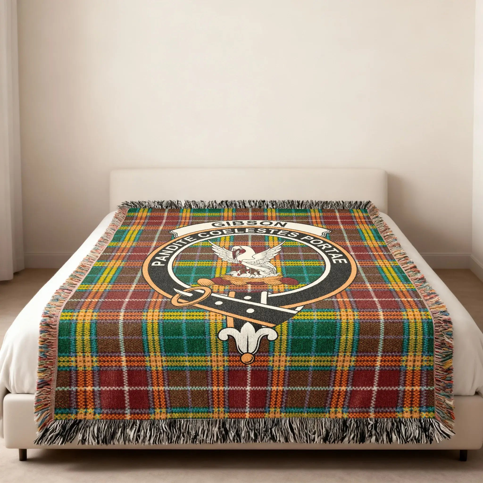 Gibson Plaudite Coelestes Portae Tartan Blanket Product