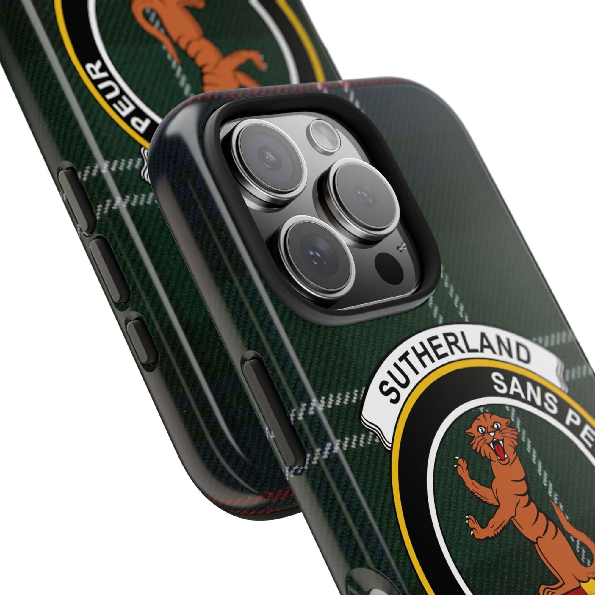 Sutherland Clan Scottish Tartan Cell Phone Case - Celtic Ancestry Gifts