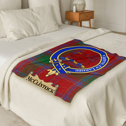 Scottish Clan McClintock Tartan Throw Blanket - Living Stone Gifts