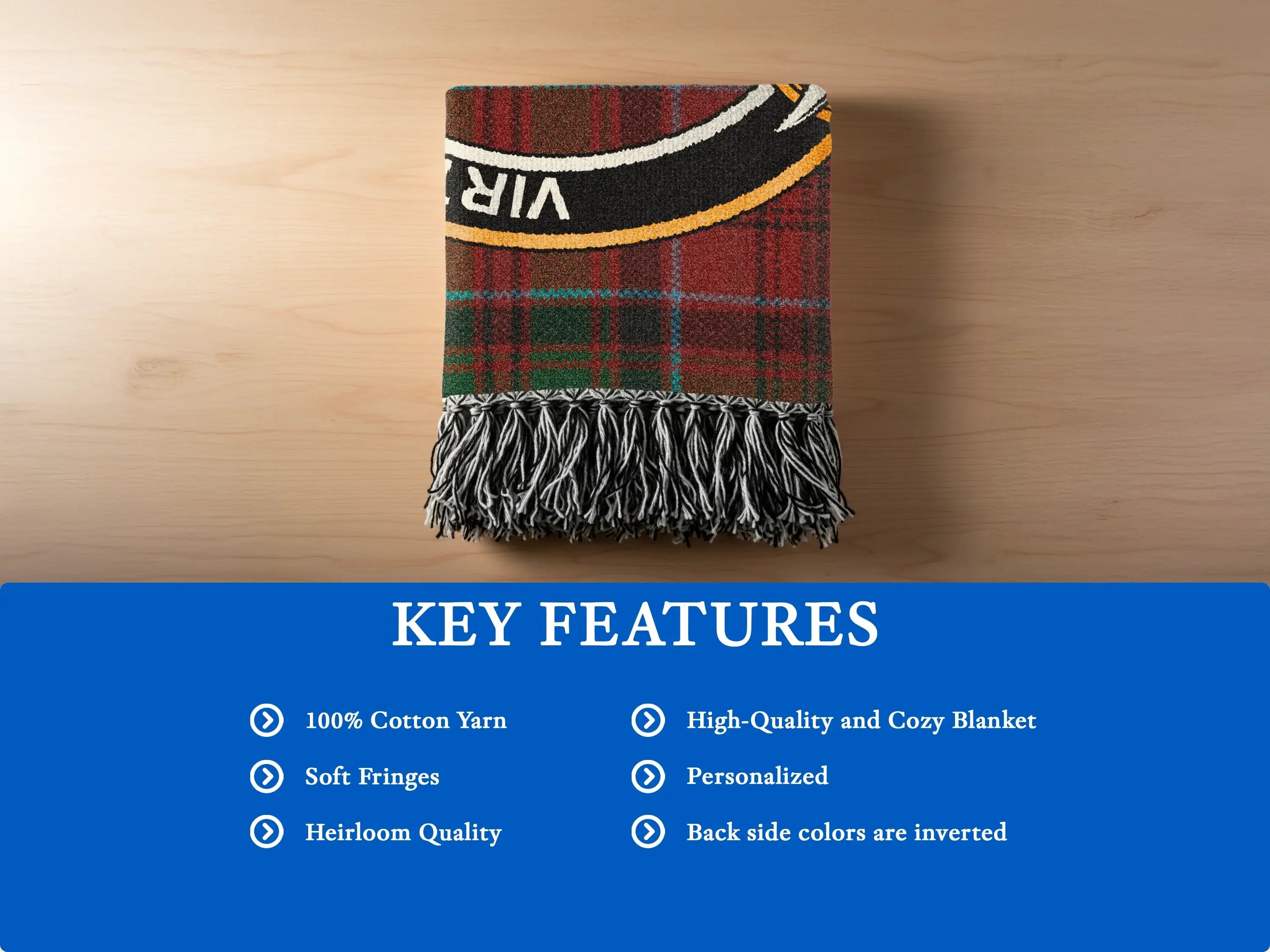Personalized High-Quality Cozy Heirloom Blanket
