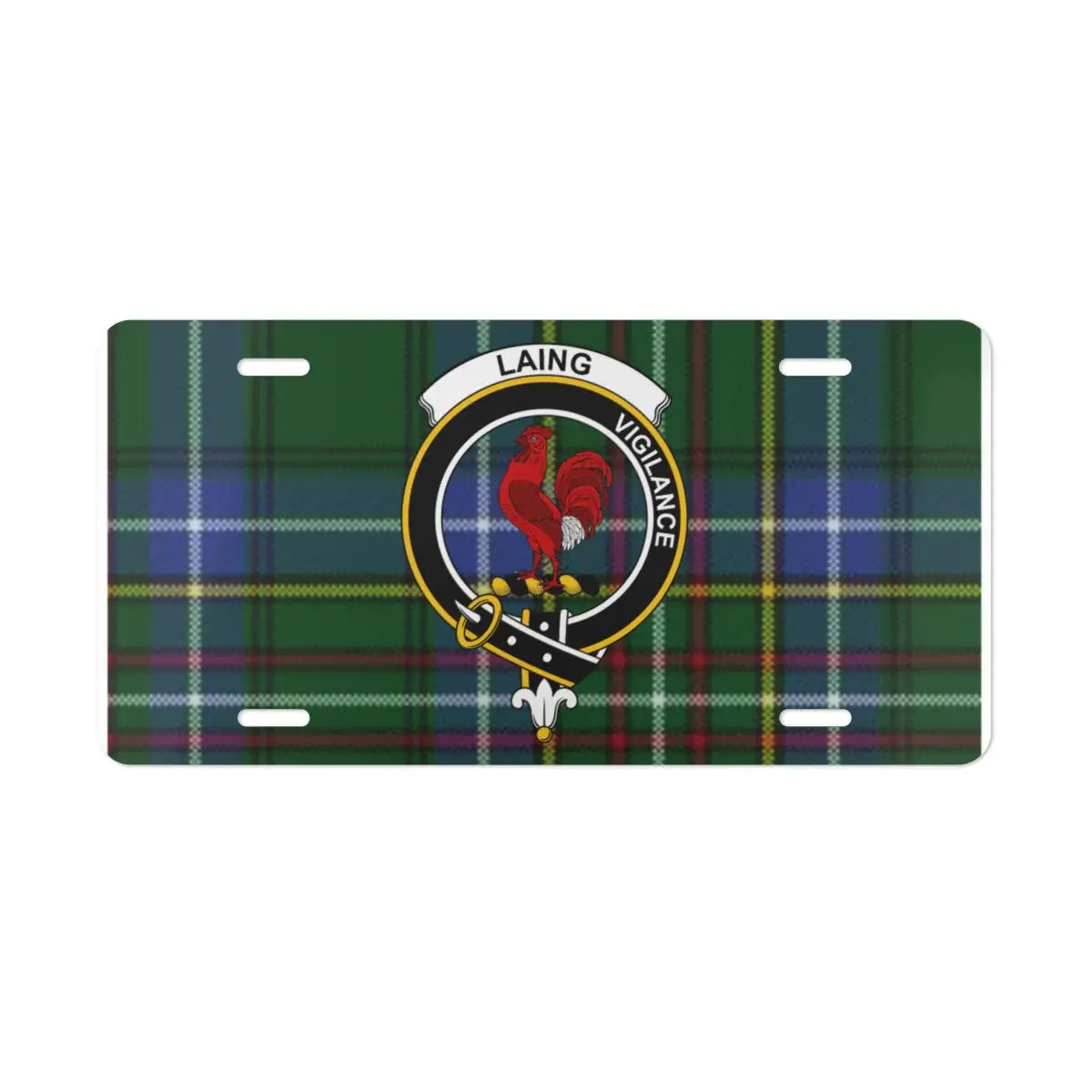 Scottish Heritage Tartan Design License Plate product