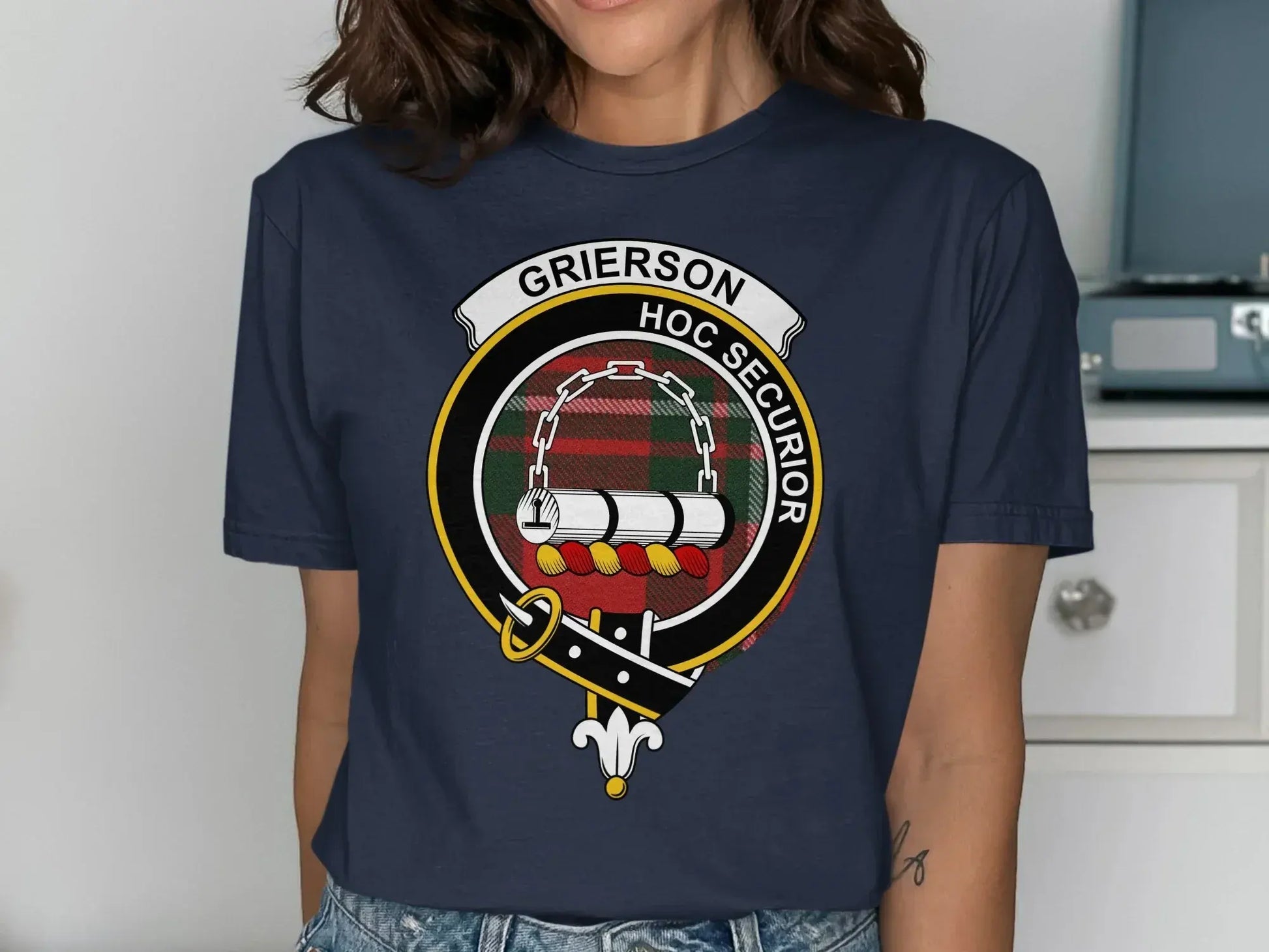 Grierson Family Crest Emblem Graphic Tee product