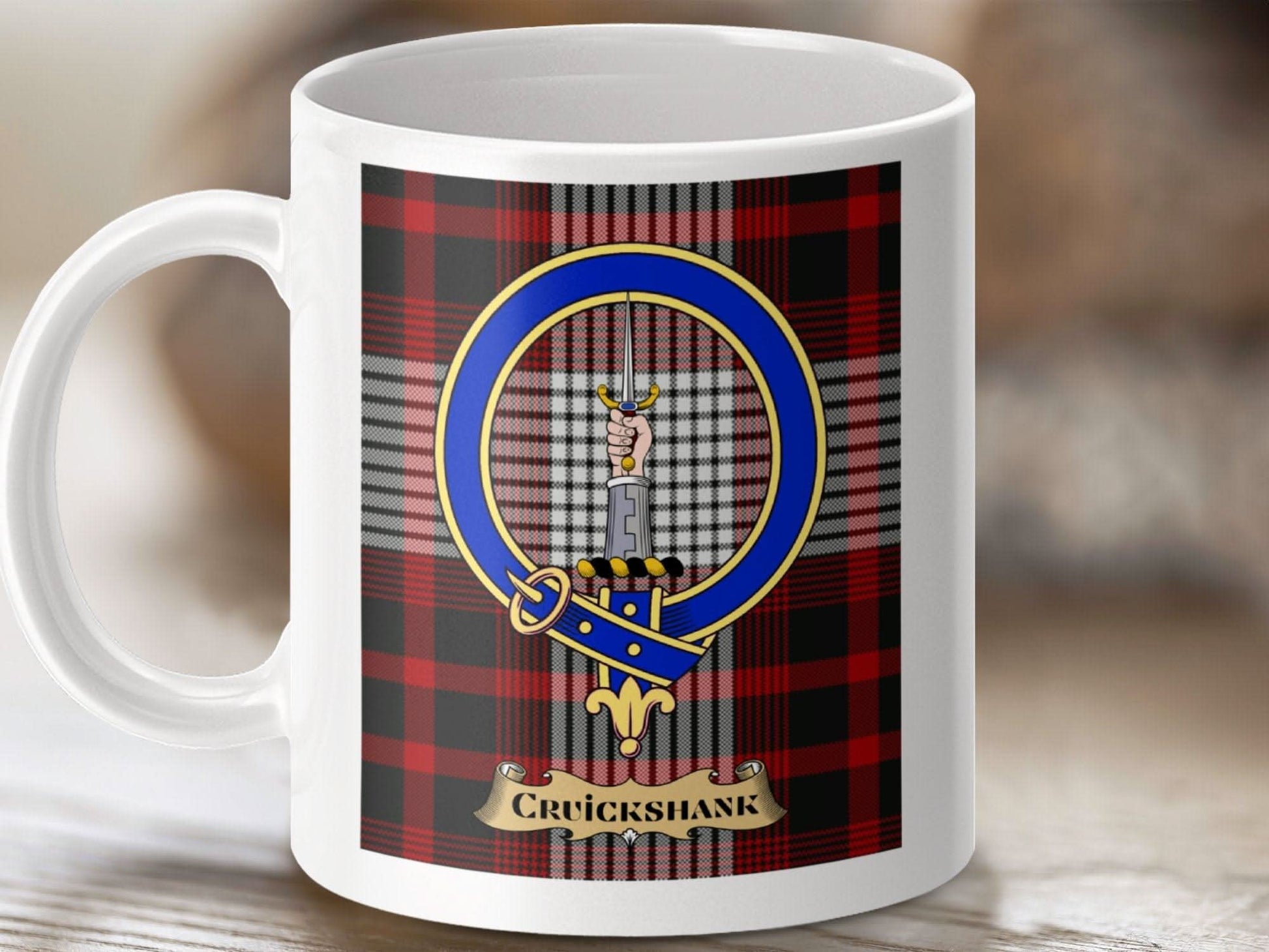 Clan Cruickshank Badge Tartan Pattern Mug product