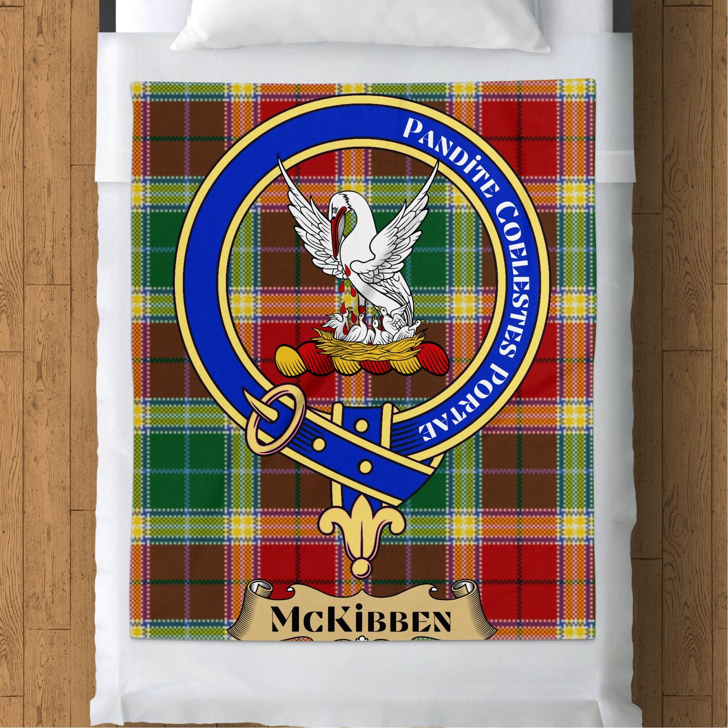 Scottish Clan McKibben Tartan Throw Blanket - Living Stone Gifts