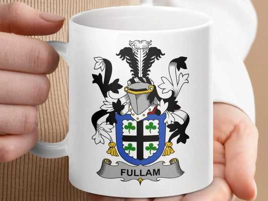 Fullam Surname Irish Family Crest Mug - Celtic Ancestry Gifts