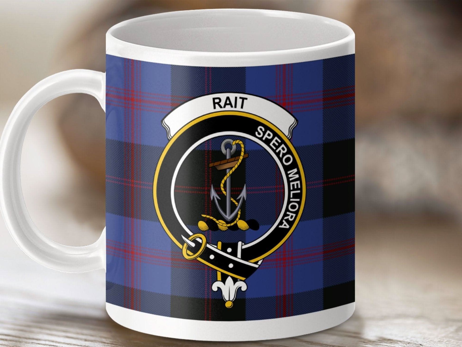 Rait Spero Meliora Clan Crest Tartan Mug product