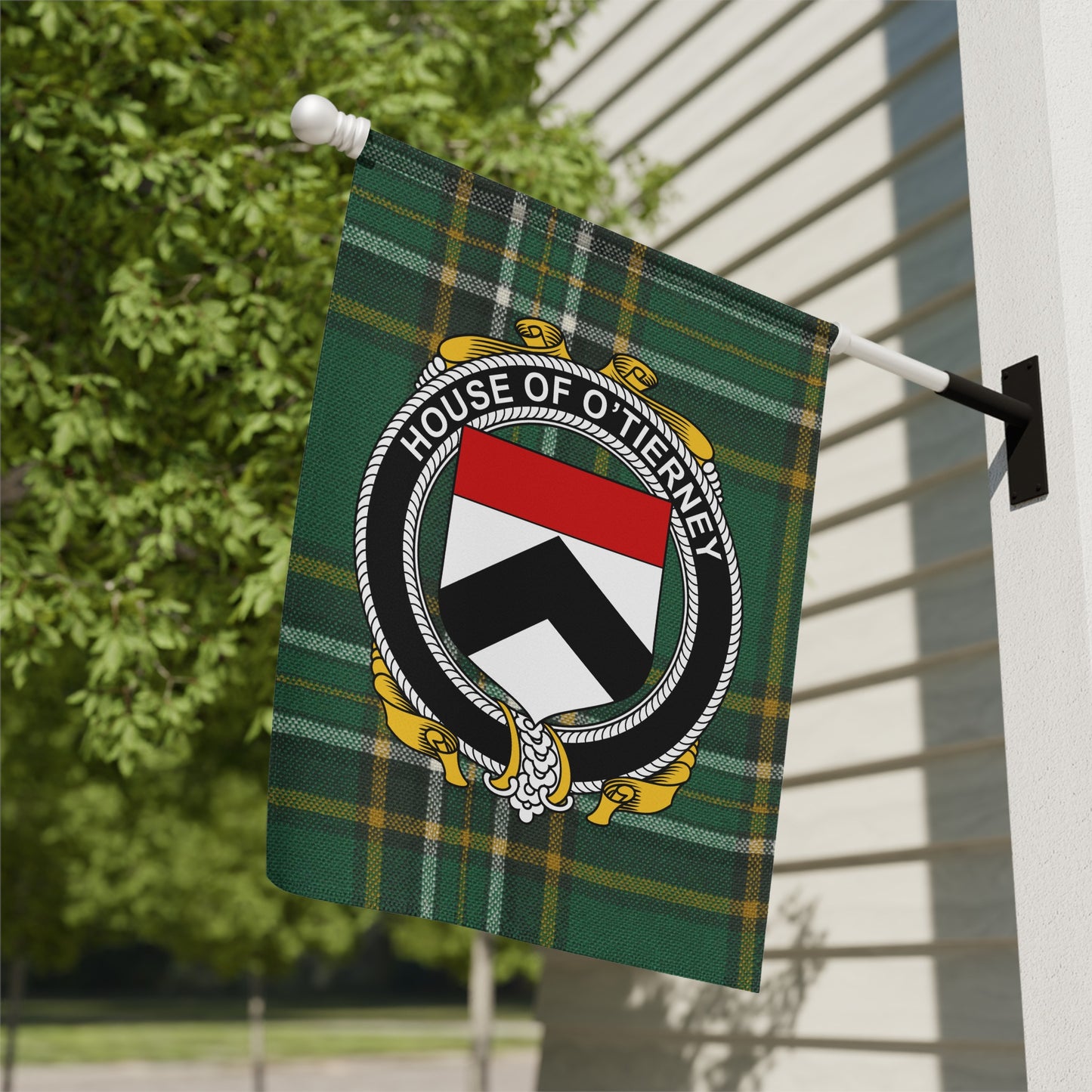 House of O'Tierney Crest Plaid Flag Decor