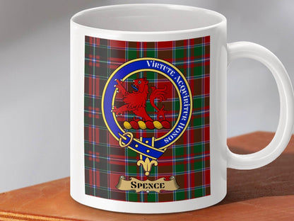 Virtute Acquiritur Honos Spence Clan Badge Mug product