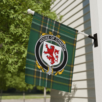 Stylish House of Condon Tartan Patterned Flag