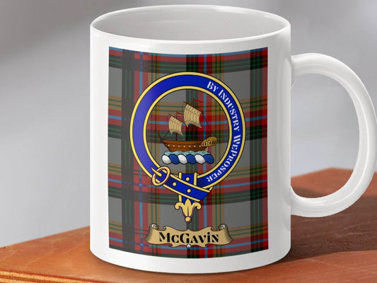 Scottish Clan McGavin Tartan Design on Mug product