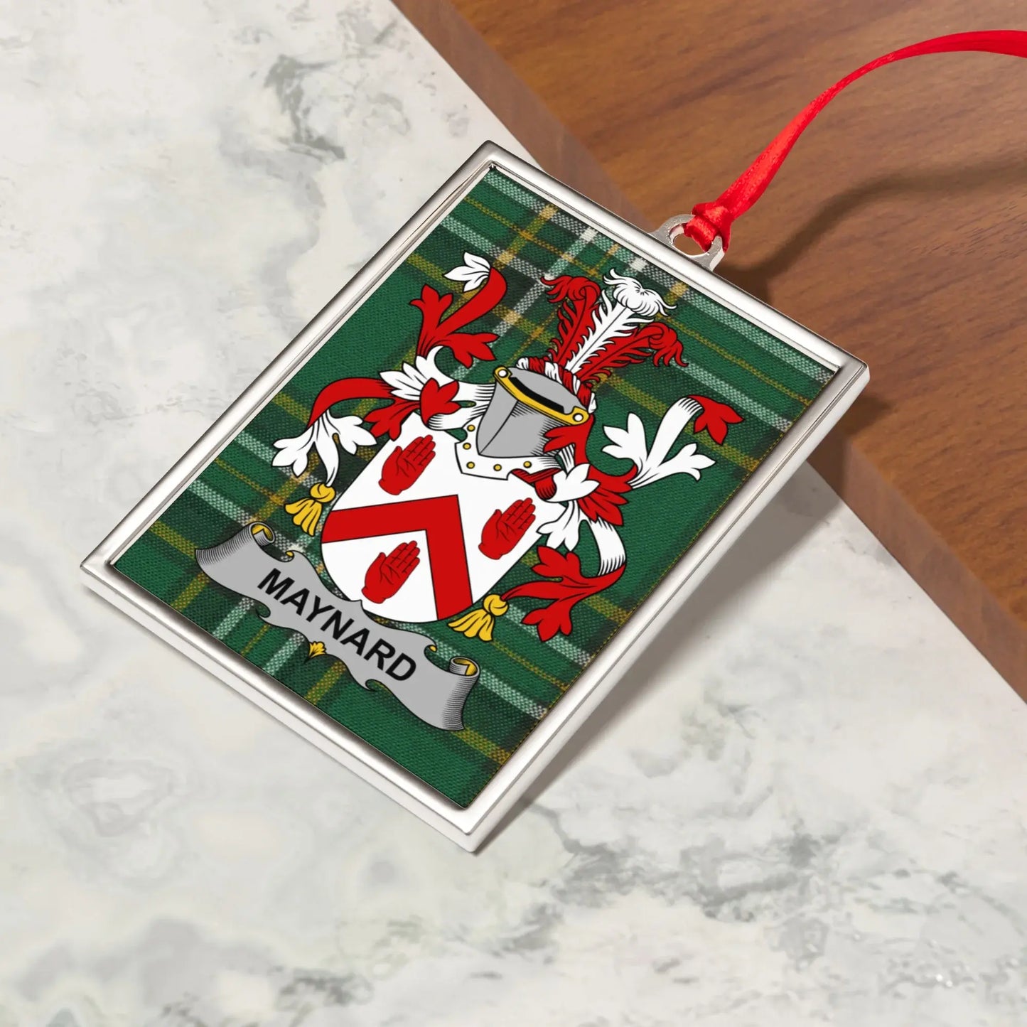 Personalized Family Crest Coat of Arms Ornament product