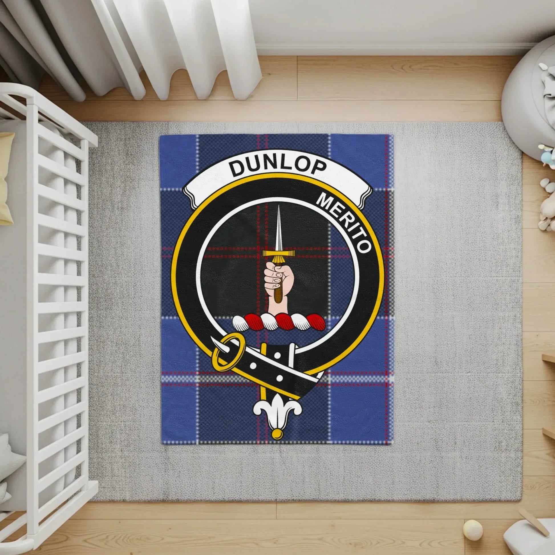 Dunlop Merito Scottish Family Crest Plaid Rug product