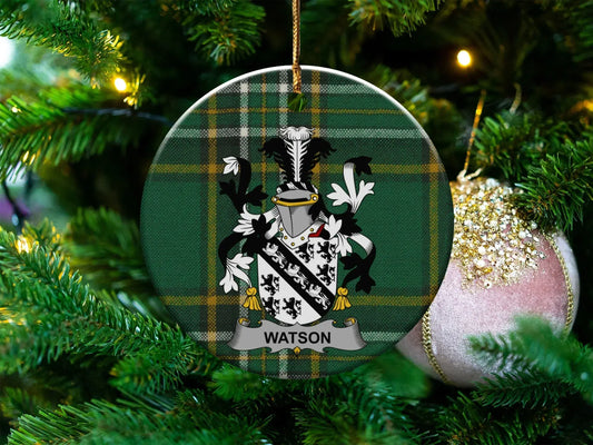 Personalized Family Crest Tree Ornament product type