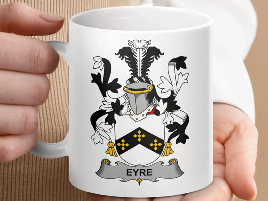 Eyre Surname Irish Family Crest Mug - Celtic Ancestry Gifts