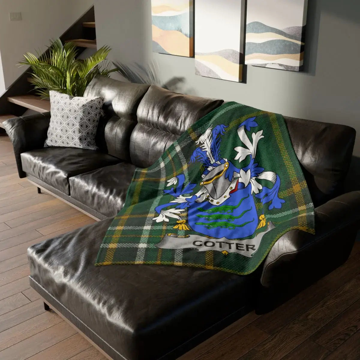 GOTTER Crest Tartan Blanket Cozy Clan Heritage product