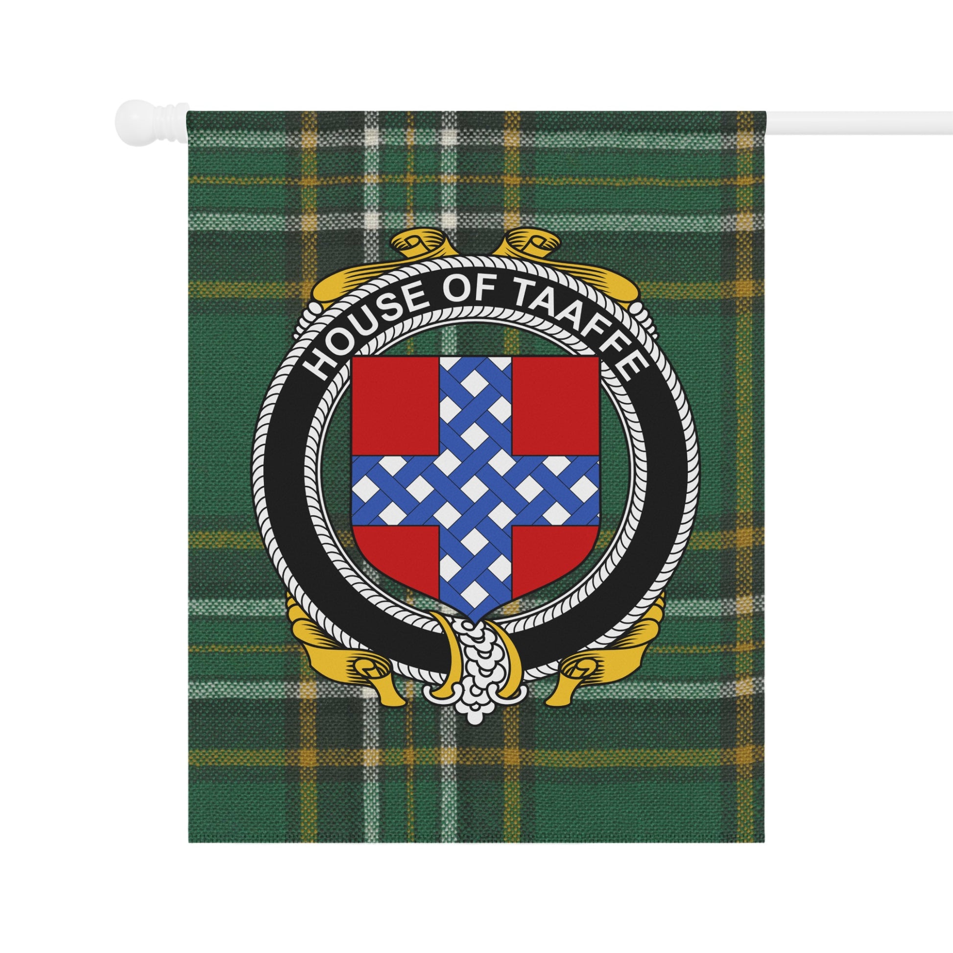 House of Taaffe Plaid Emblem Decorative Flag