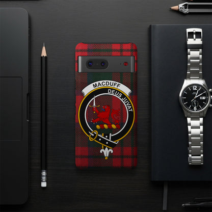 Macduff Deus Juvat Red Tartan Phone Case