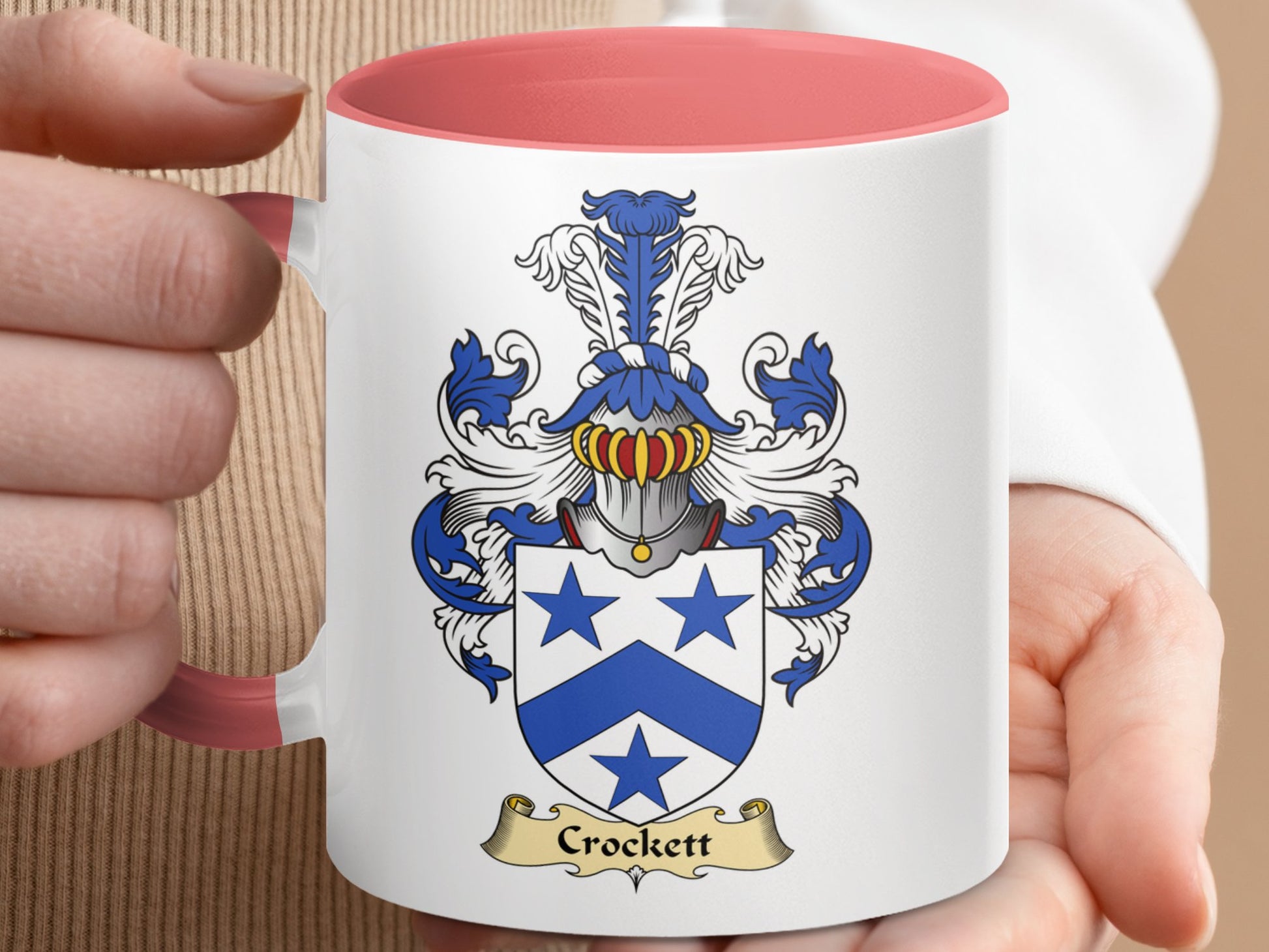 Clan Crockett Scottish Clan Accent Coffee Mug - Living Stone Gifts