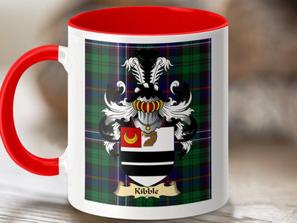 Kibble Clan Surname Coat Of Arms Scottish Heritage Mug - Celtic Ancestry Gifts