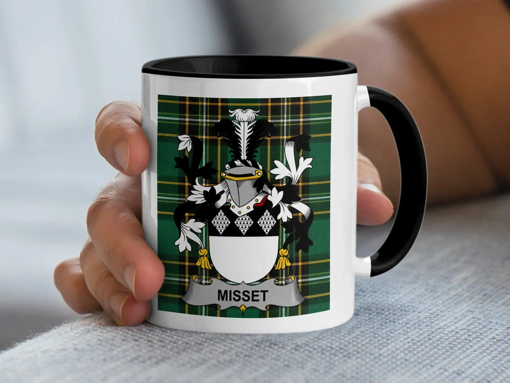 Misset Irish family crest black accent mug