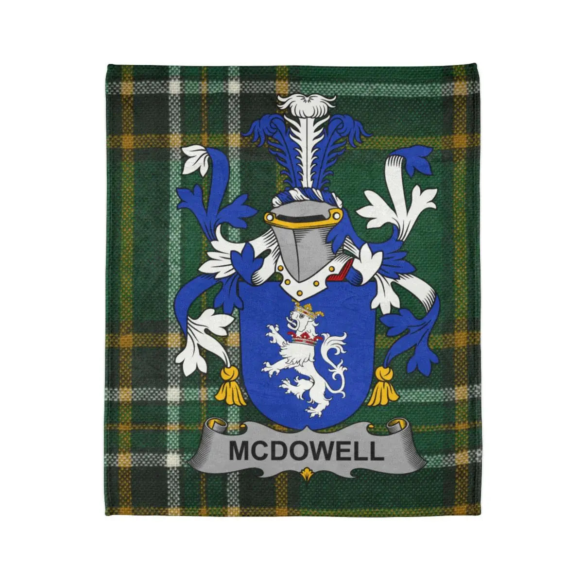 Clan McDowell Crest Tartan Blanket product