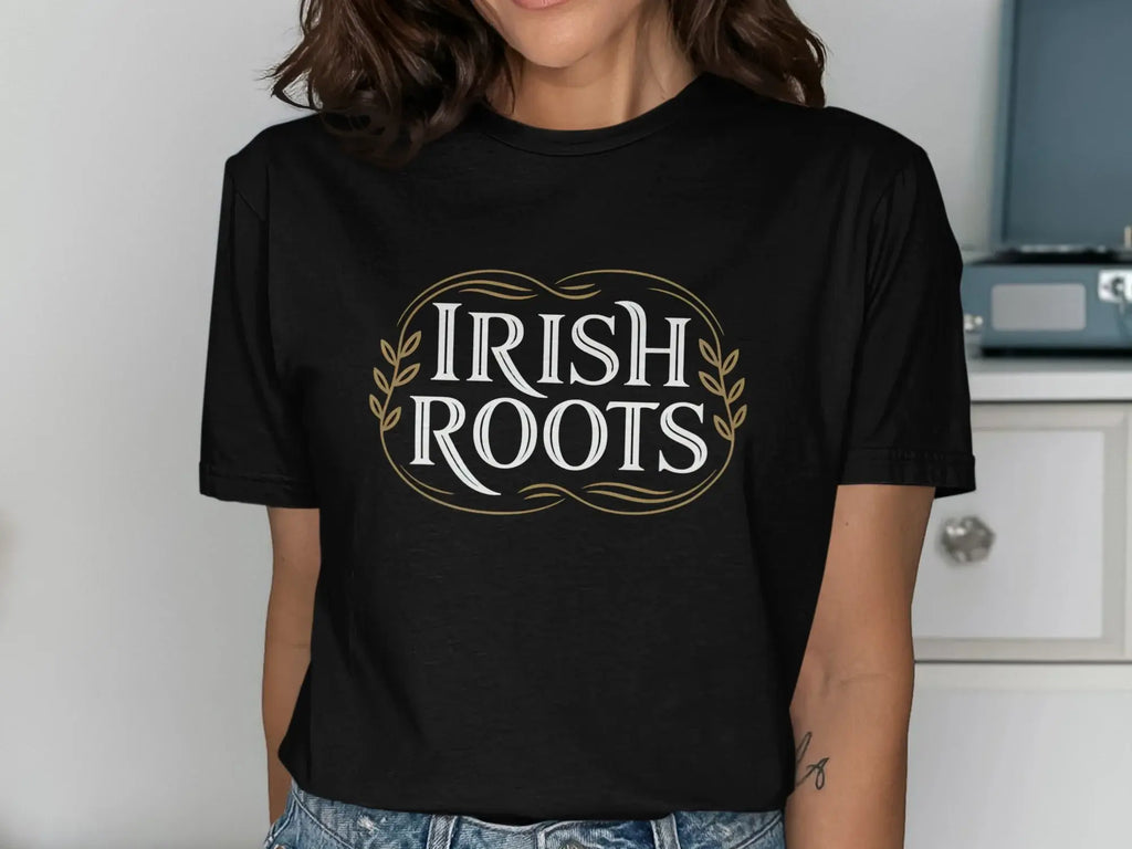 Irish Roots Graphic T-shirt with Stylish Lettering Design