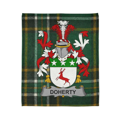 Doherty Plaid Crest Family Heritage Blanket product