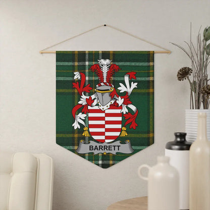 Personalized Barrett Family Crest Wall Hanging product
