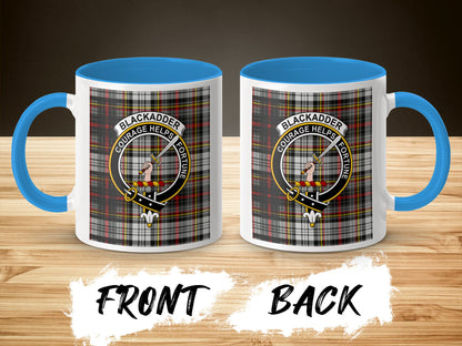 Blackadder Courage Helps Fortune Plaid Pattern Mug - Living Stone Gifts