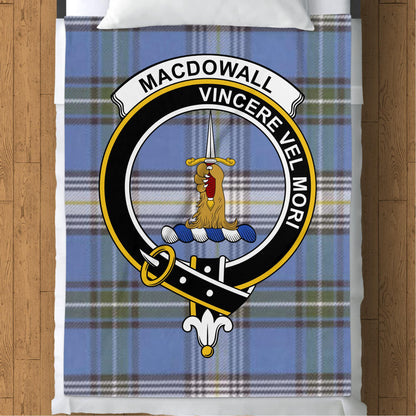 Scottish Clan Macdowall Crest Tartan Blanket - Living Stone Gifts