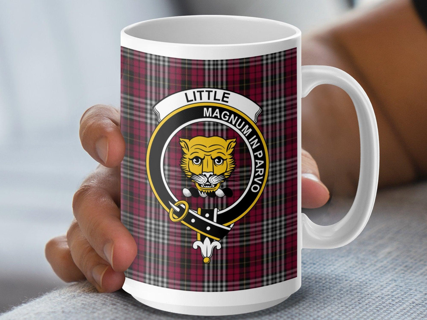 Scottish Clan Little Tartan with Crest Design Mug - Living Stone Gifts