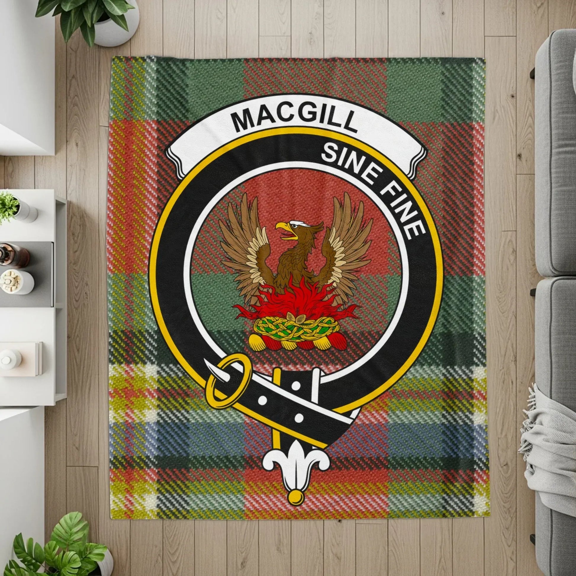 MacGill Sine Fine Tartan Blanket Cozy Home Decor product type