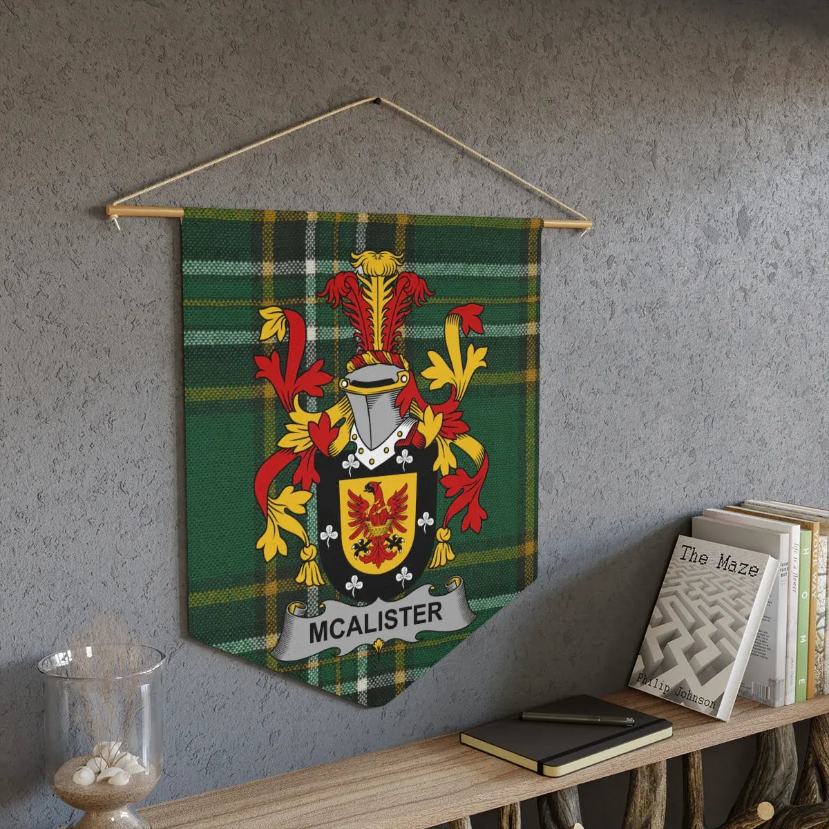 McAlister Clan Shield Plaid Wall Hanging Tapestry product